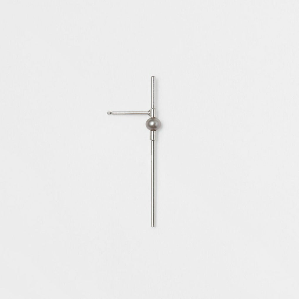 Pearline bar pearl single earring