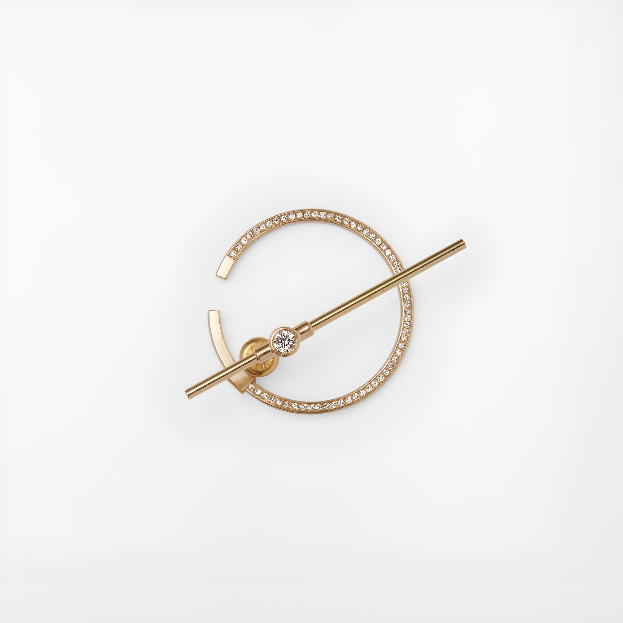 contemporary gold earring jewellery diamond