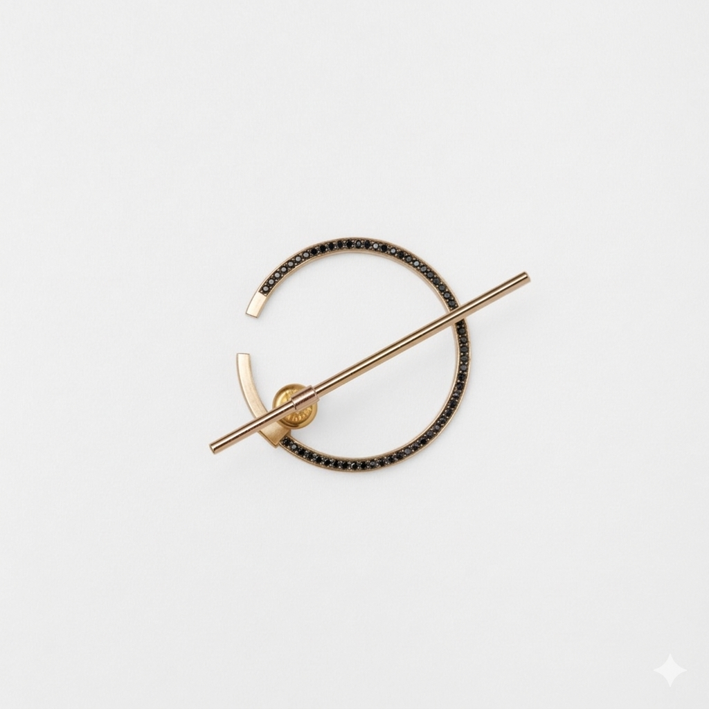 contemporary gold earring jewellery fine