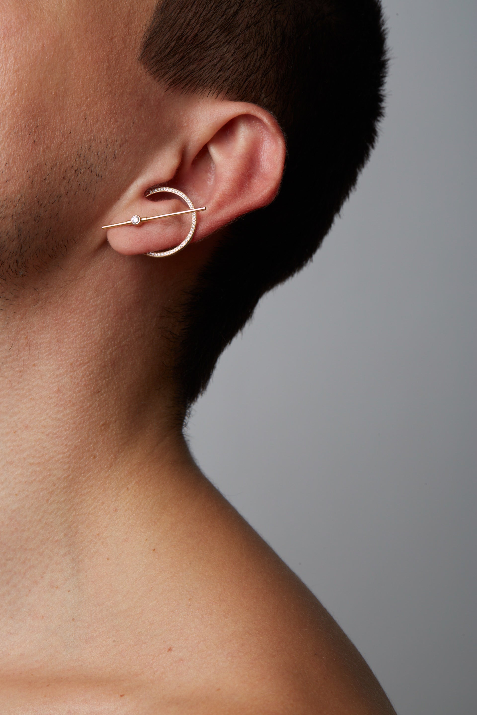 phi modular jewellery gold earring