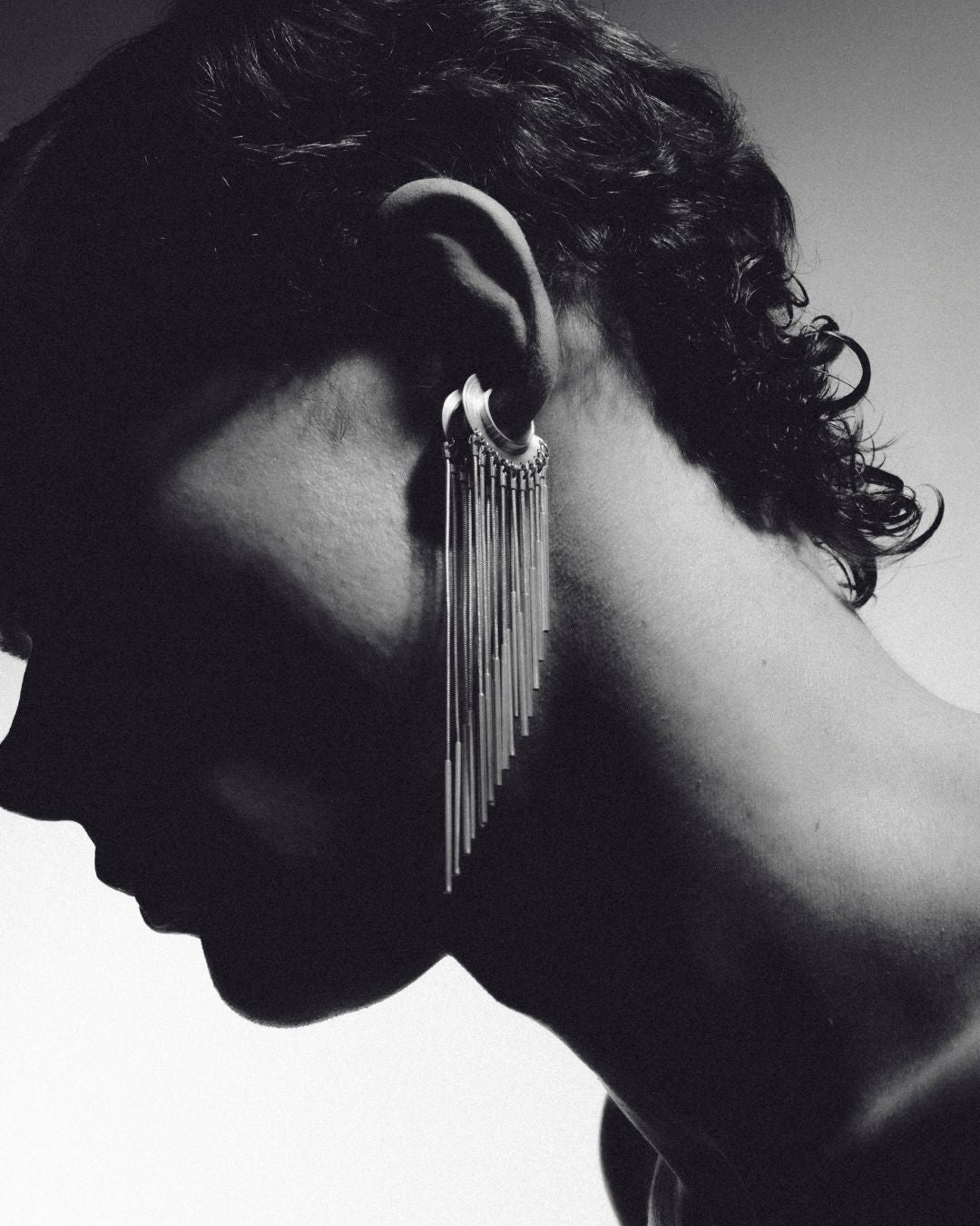 Ear cuff silver earring modular jewellery modern