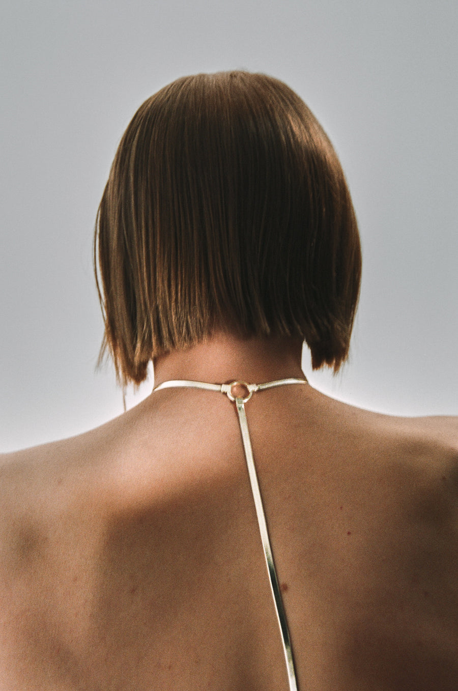 CO / S + 4.5mm flat snake necklace