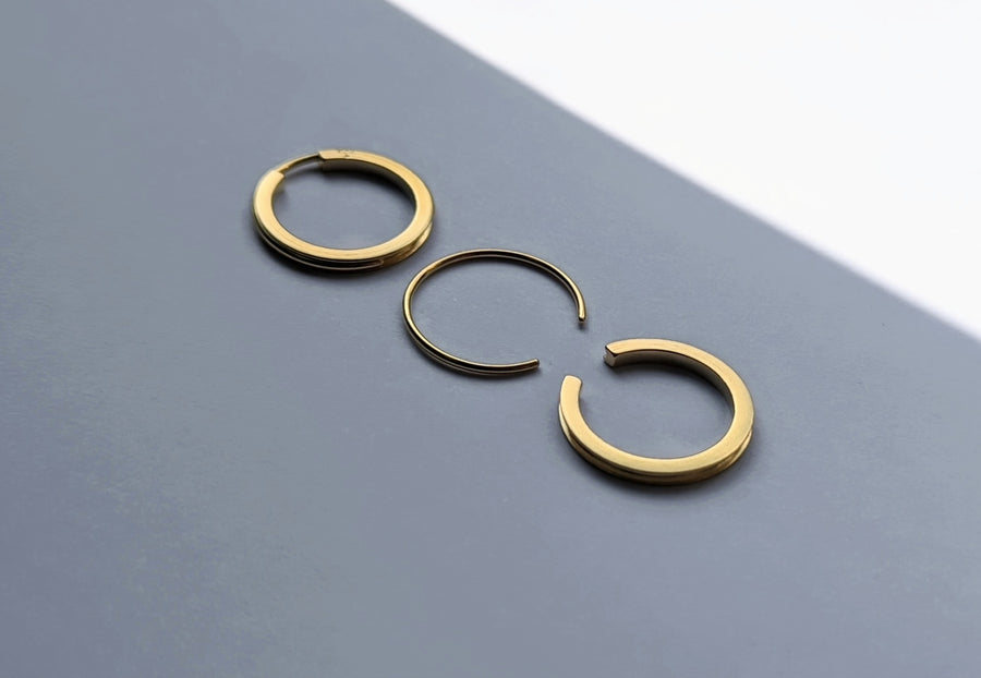 CO gold hoop earring