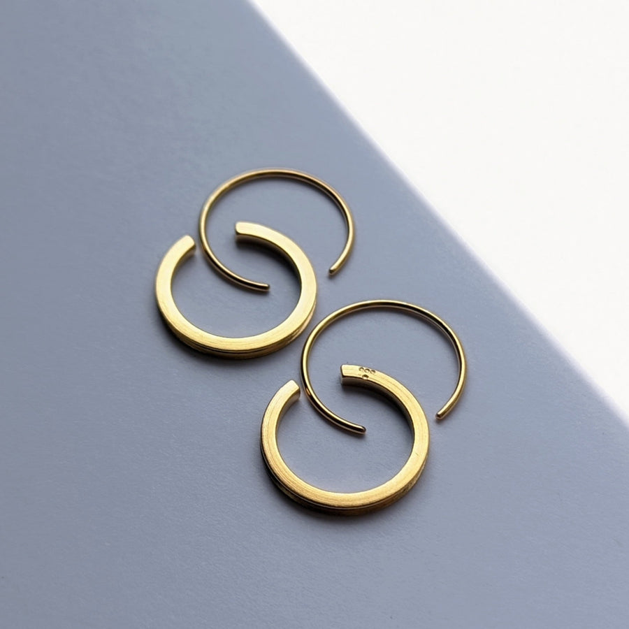 CO gold hoop earring