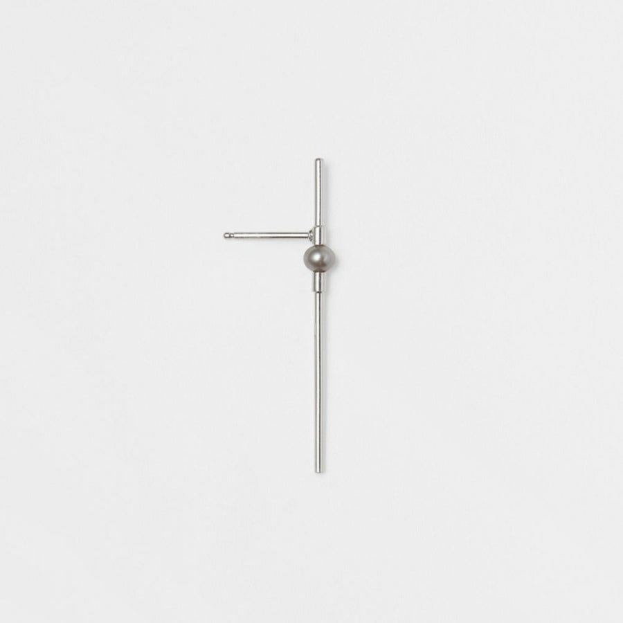 Pearline bar pearl single earring
