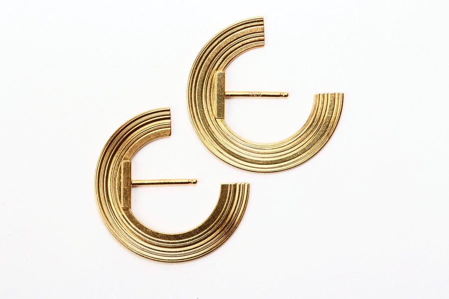 Orbit - lobe earrings (small radius)